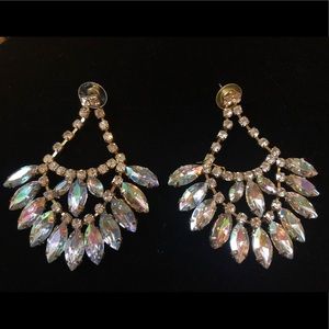 Rhinestone chandelier earrings
